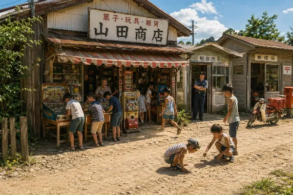 夏の駄菓子屋で紡がれる小さな冒険