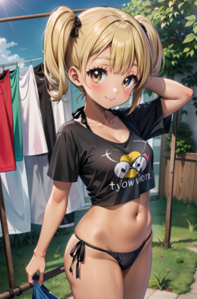 洗濯日和な小麦ちゃん。