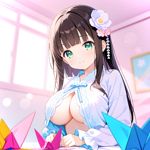 折り紙を折る