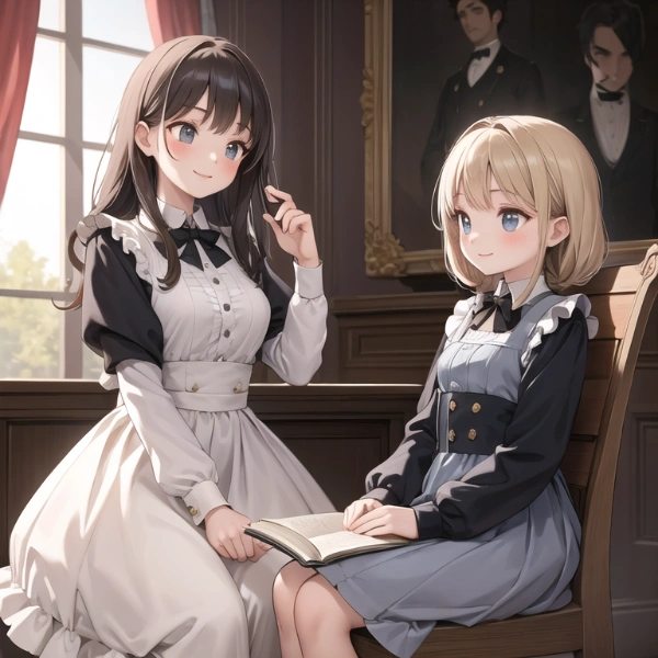 家庭教師と貴族の少女