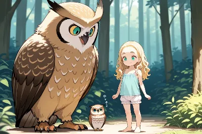 おでこちゃんとフクロウさん