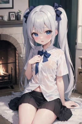 暖炉で乾かそう