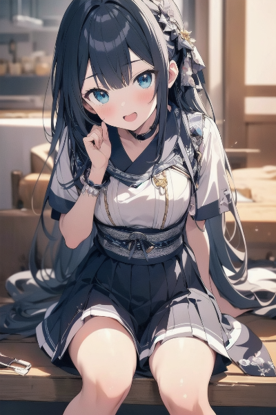 行儀の悪い女の子