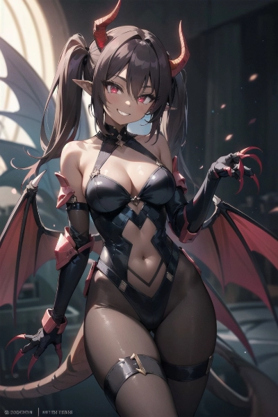 禍津神そして鋼鉄(はがね)の龍神の化身『禍神れいな(ﾏｶﾞｶﾐﾚｲﾅ)』　　〜『魔神娘とひとつ屋根の下』AIピクターズ出張版