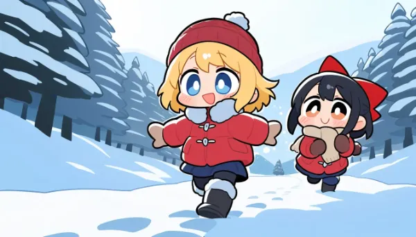 おー積もったねー