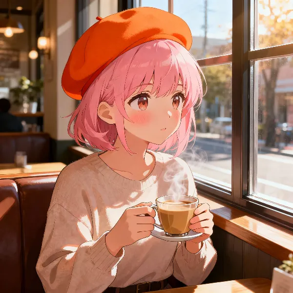 秋のカフェで紡ぐ想いのひと時