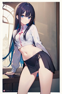 へそ出しミニスカチャイナドレス