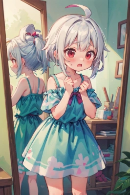このお洋服、似合うかな…？