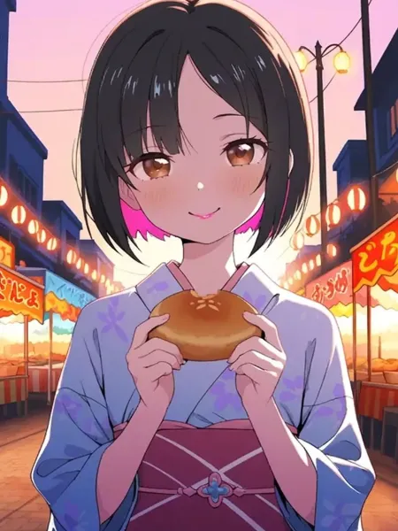 夏祭りの甘いひとくち