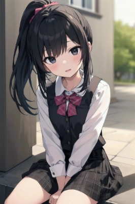 優しい顔をした女子高生