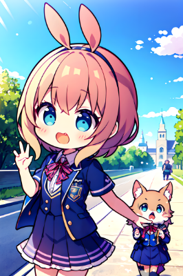 ケモミミっ子とケモっ子