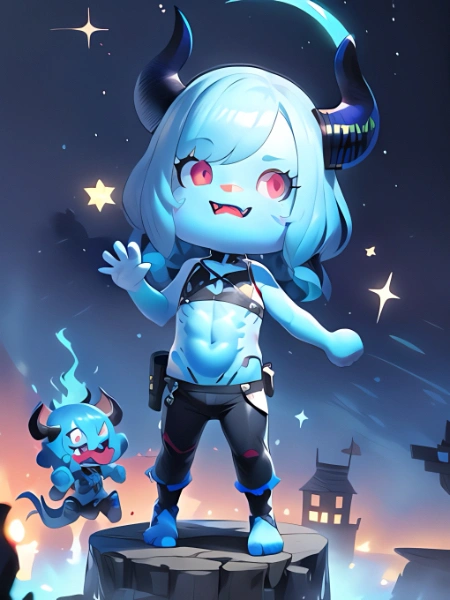 節分終わりの青鬼さん