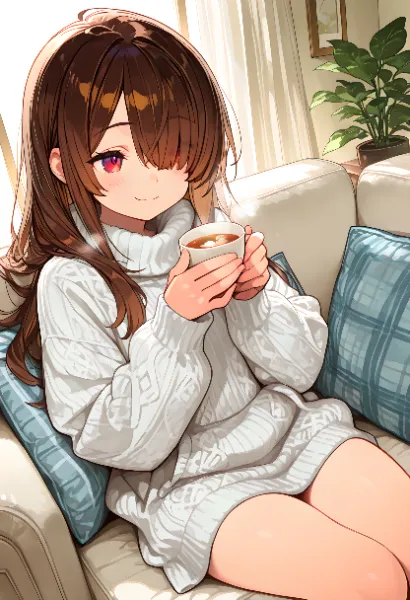 「温かい紅茶飲みながら、一緒にくつろぎましょう♪」