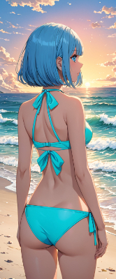 夕焼けの海