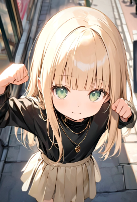 シックな黒を入れてちょっと背伸びした大人カジュアル風コーデ