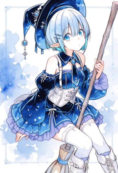 星空を駆ける青い魔女の冒険