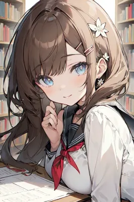 2023/06/15/02 図書室の少女