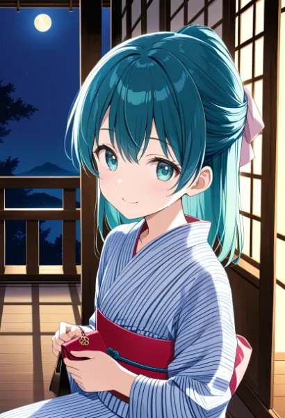 常磐アクア（お題：お月見）