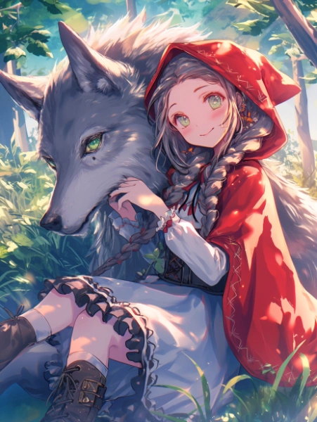 No.1235 オオカミと赤ずきんガール