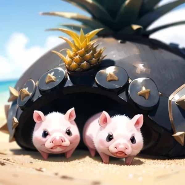 🍍と豚さん25枚