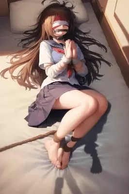 拘束された女の子