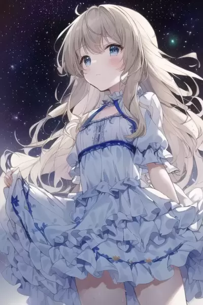 星空の下で