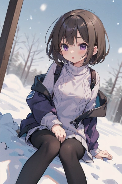 ダウンジャケットの中を指定すると、なぜかジャケットがはだけちゃう😅