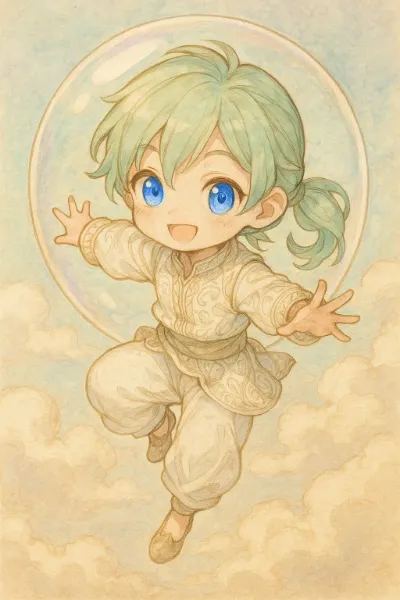 シャボン玉を突き破る王子