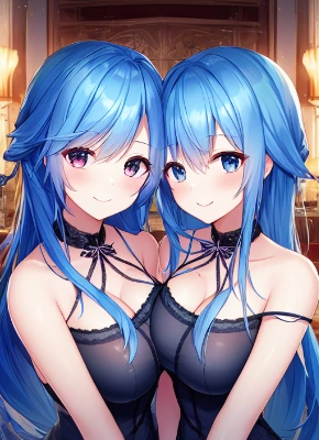 青髪姉妹