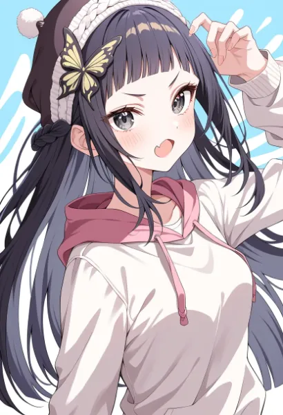 このニット帽、ネット活動の初収益で購入したモノなんです！