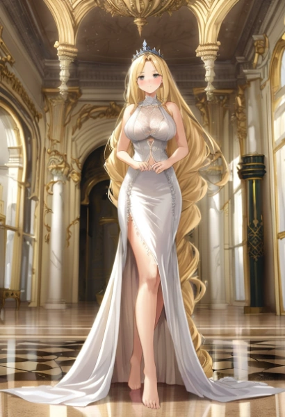 white dress