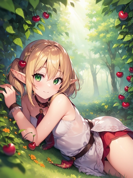 さくらんぼ畑とエルフちゃん4