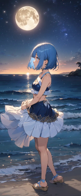 夜のビーチ