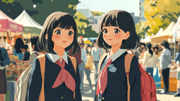 私たちこれから屋台めぐりしま～す♥️