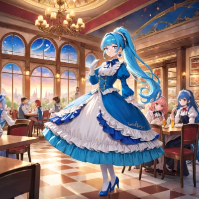 夜のレストラン