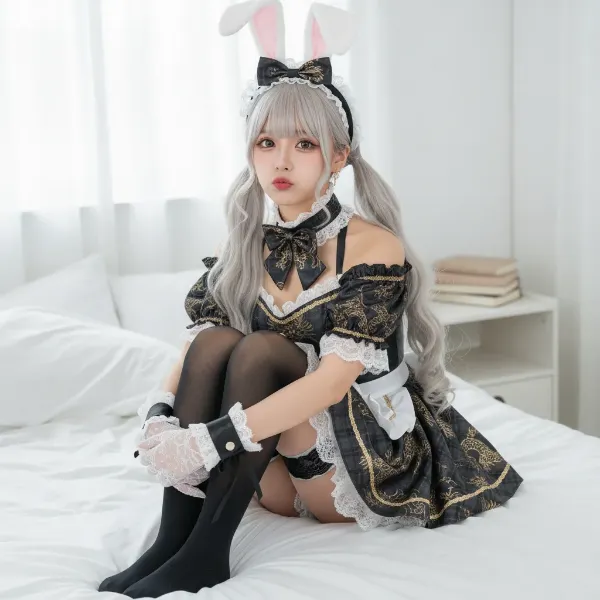 ウサギメイドの甘い秘密の午後