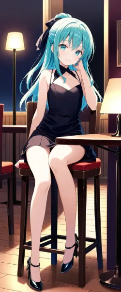 常磐アクア（お題：フロアランプ）