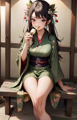 アニメによくある着物丈