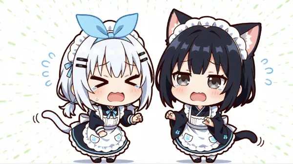 へたにゃん　×　プティちゃん