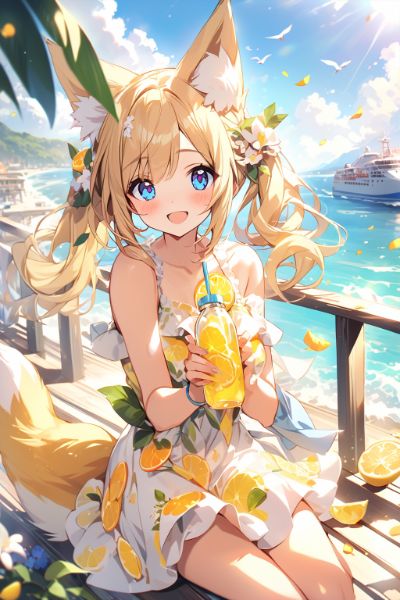 きつねの手づくりレモネード