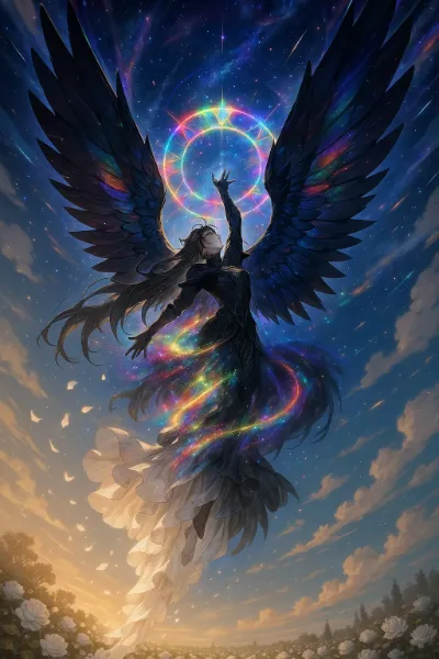 虹の翼が紡ぐ星空の奇跡