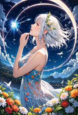横顔エルフ