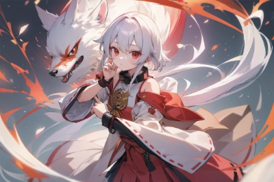 巫女と神犬