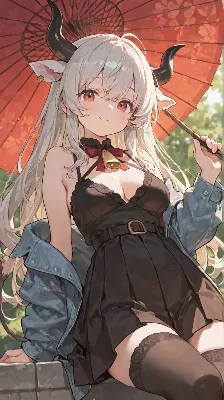 赤い傘のサムネイル