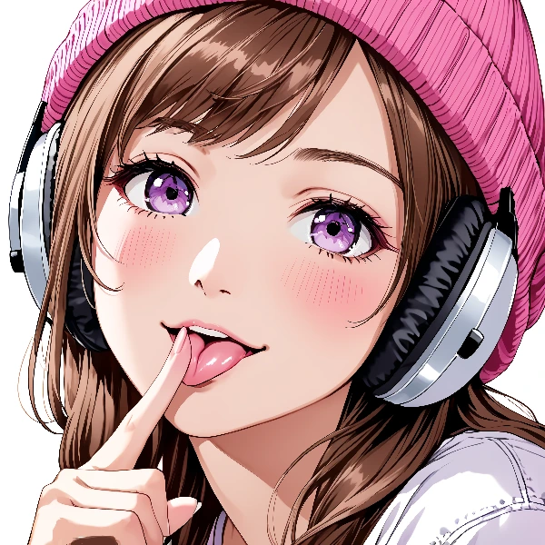 ニットキャップ少女