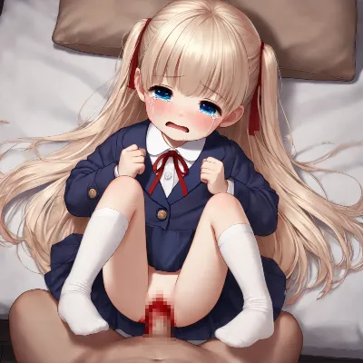 ブレザー制服の少女をレイプ