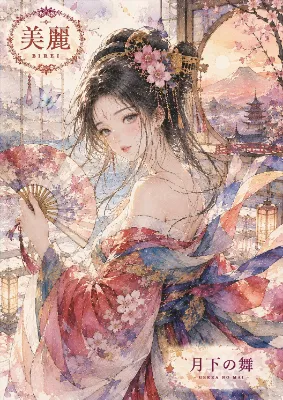 月明かりに舞う美麗の桜乙女