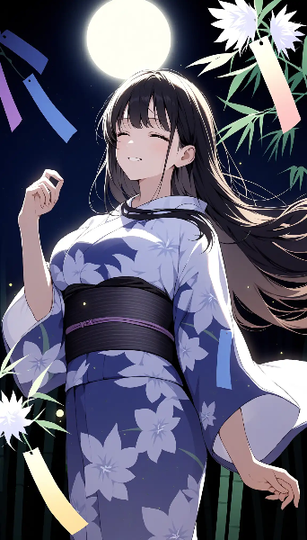 月夜の七夕