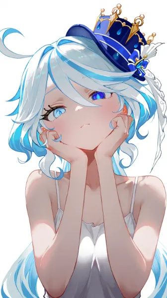 青い王冠の少女