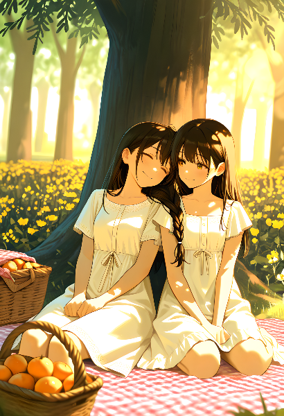 木漏れ日の中で、二人だけの夏時間